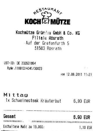 mndt Hffner Kochmtze Restaurant